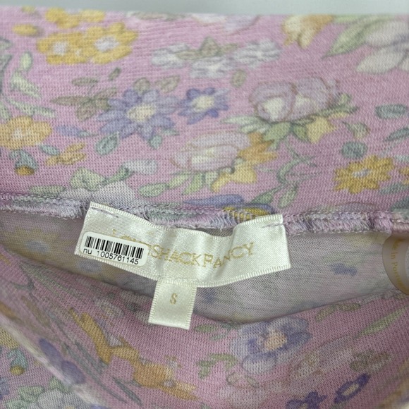 Romantic Boho Love Shack Fancy Lavender Floral Ruffle Hem Skirt S Fairy READ - Picture 5 of 9